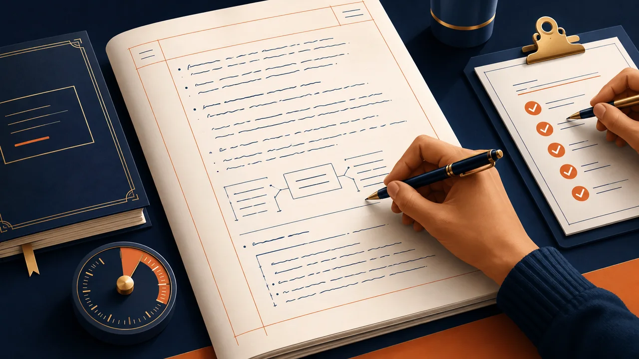 UPSC Mains answer-writing practice with structured response and evaluation