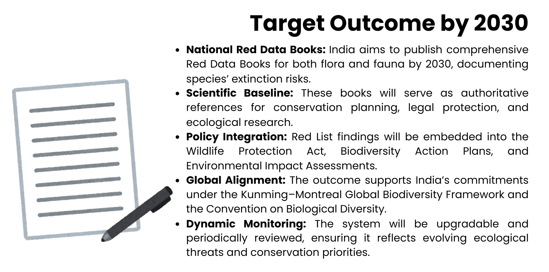 Target outcome by 2030