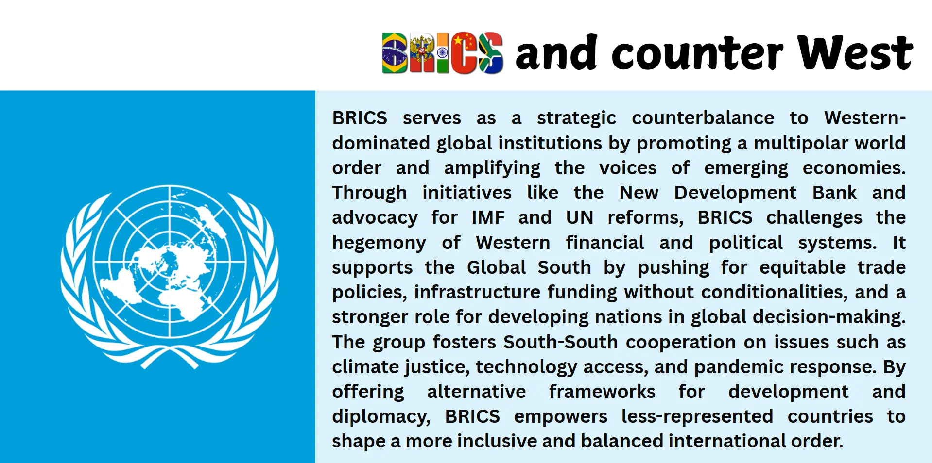 BRICS and counter west