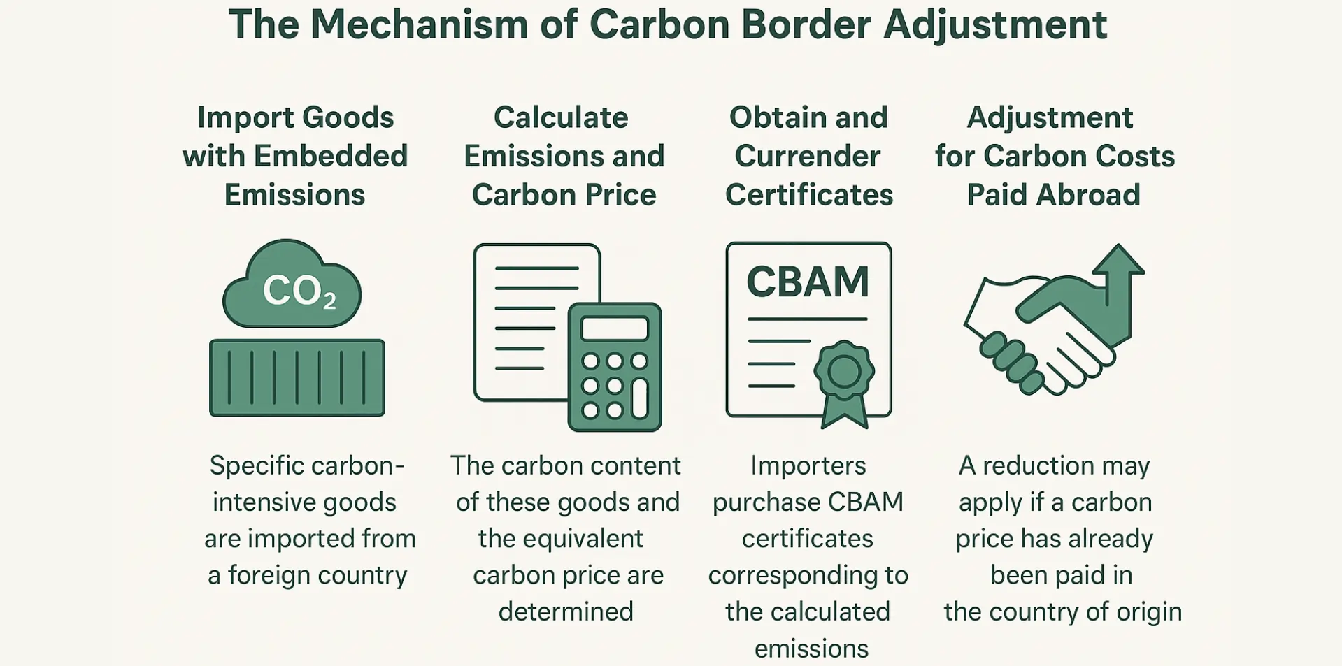 The mechanism of carbon border adjustment