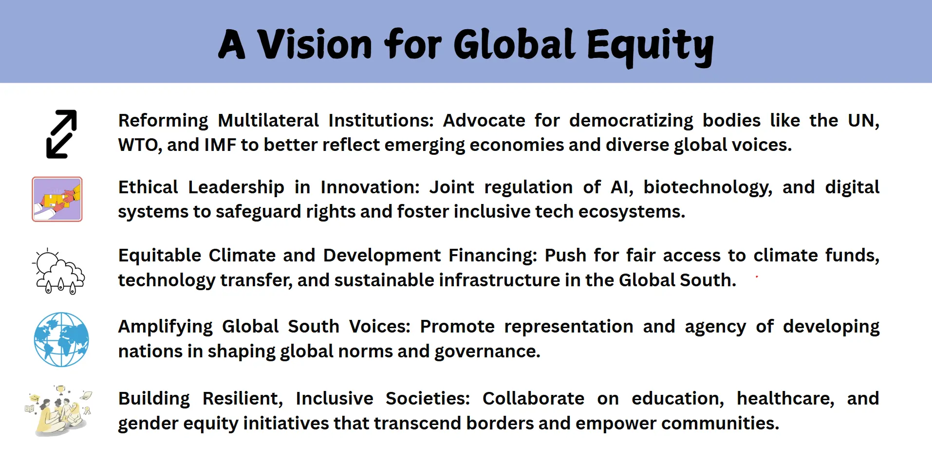 A vision for Global Equity