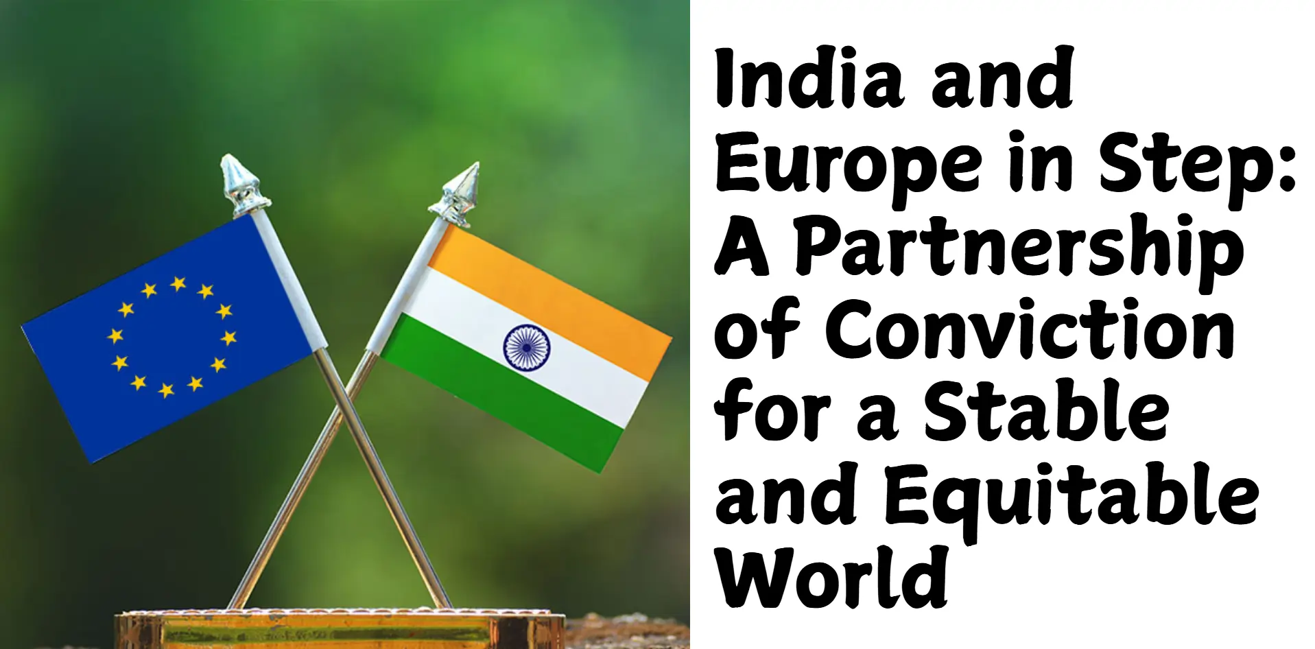 India and Europe partnership