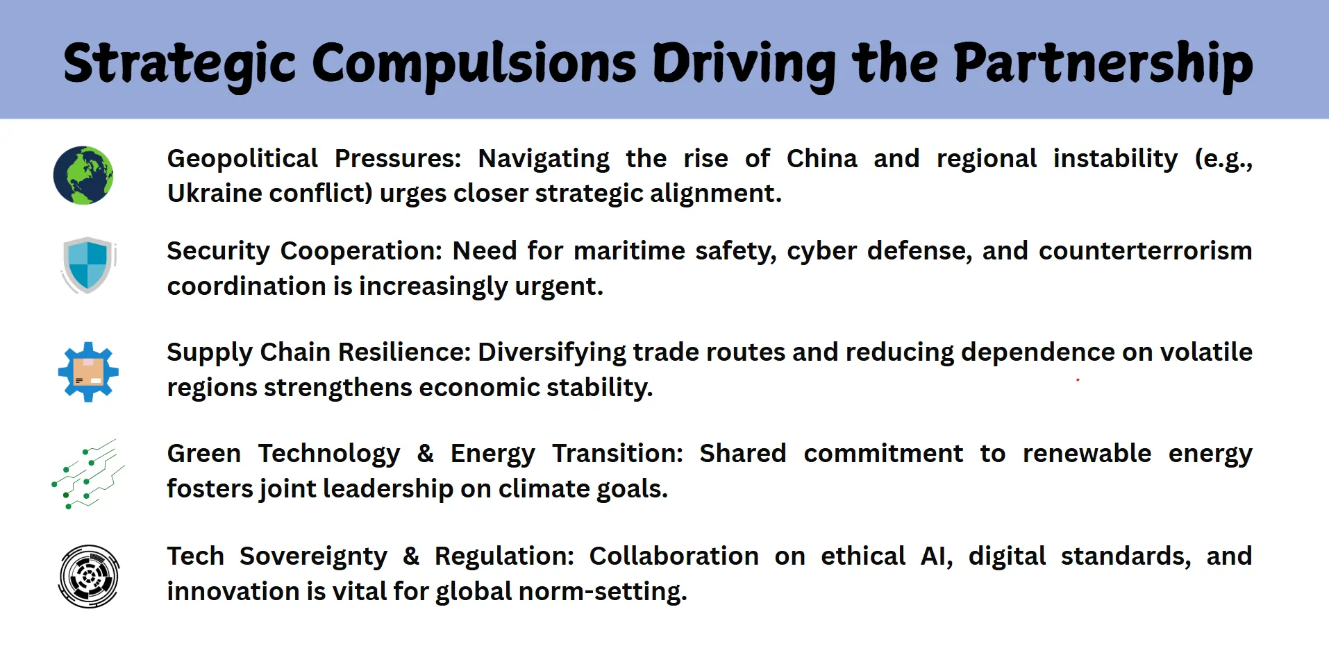 Strategic compulsion driving the partnership