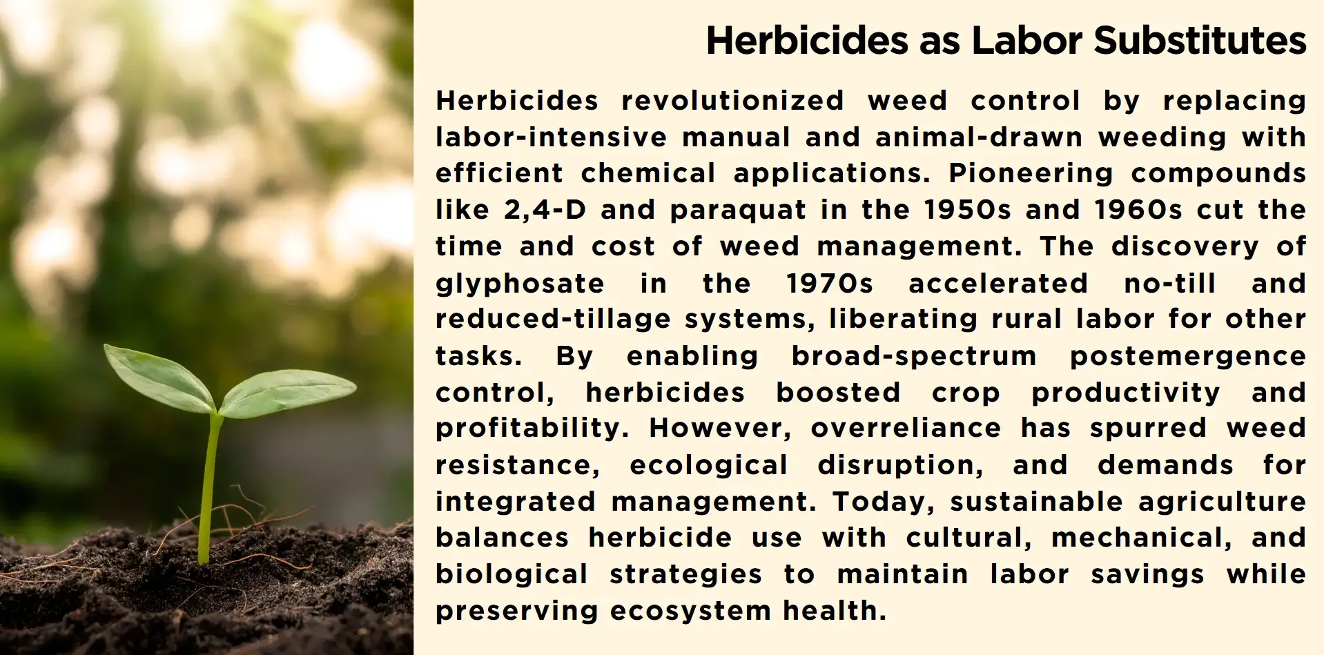 herbicides as labor