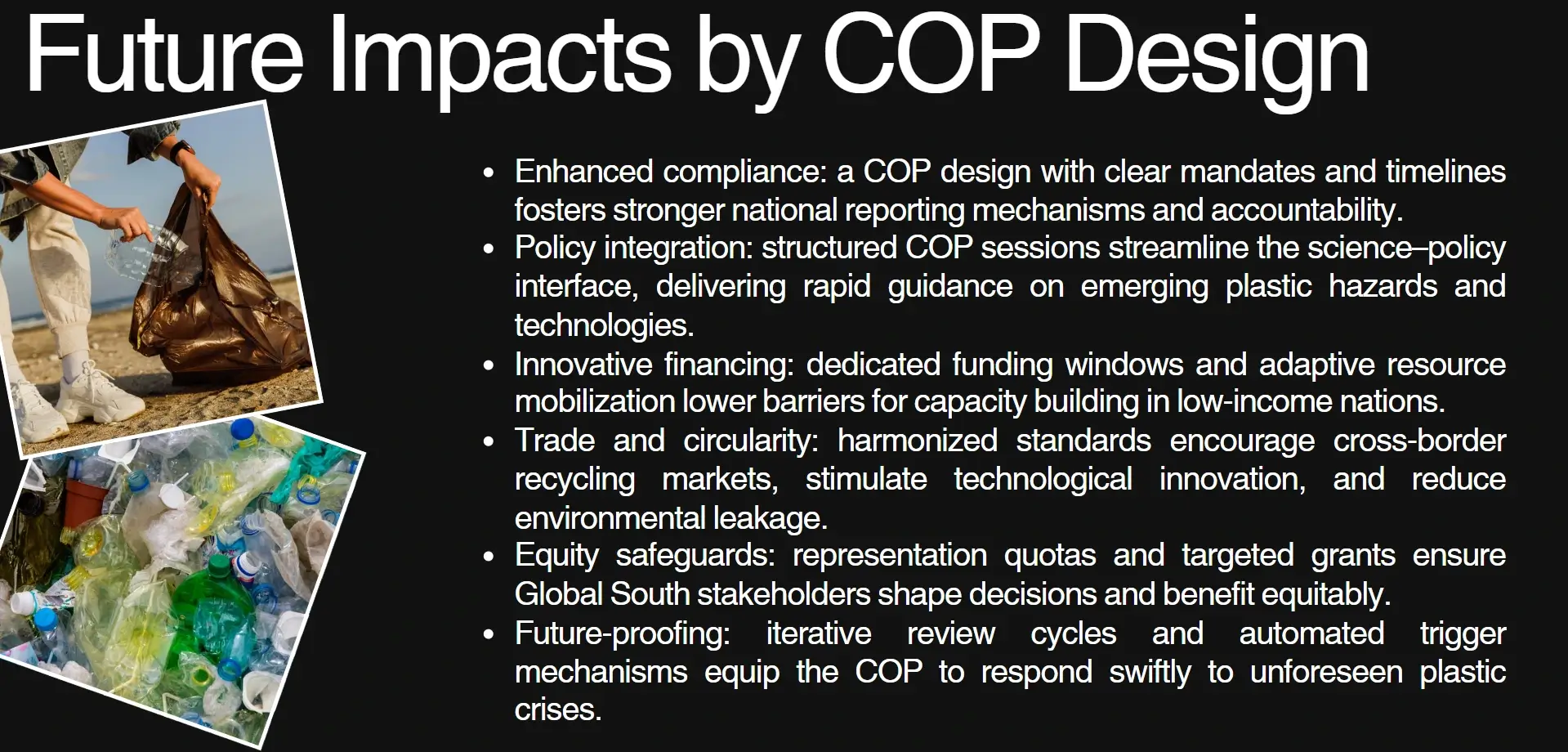 future impacts by cop
