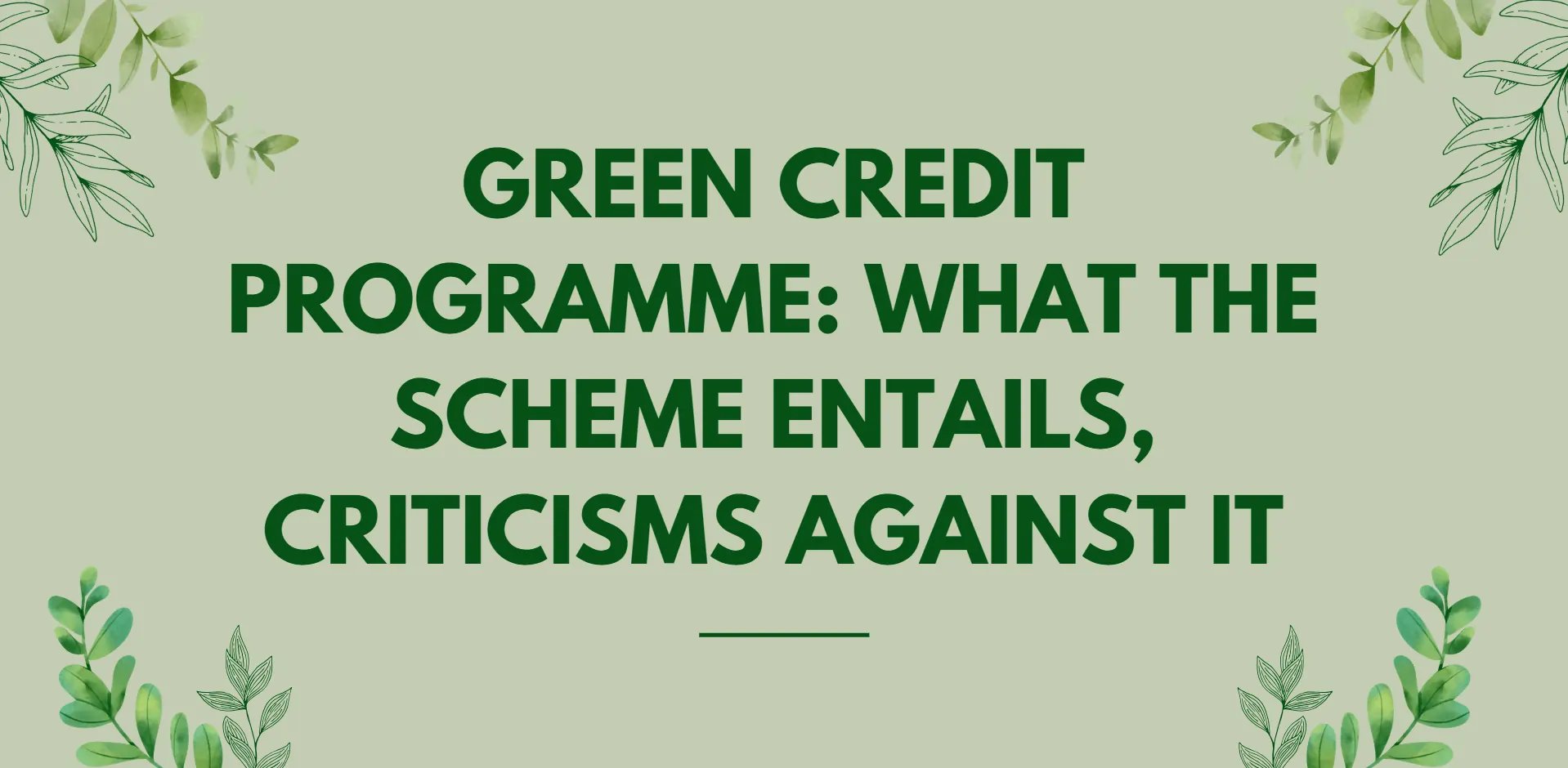 green-credit-program
