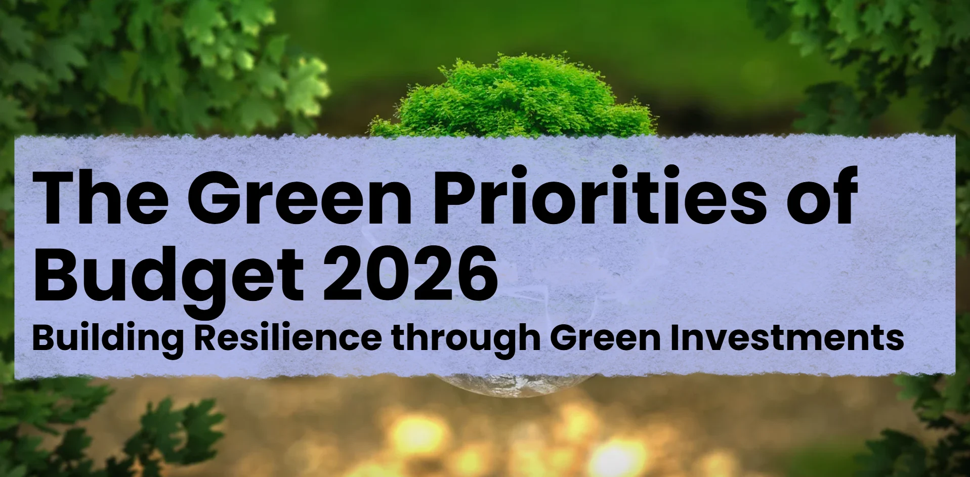 Green Priorities of Budget 2026