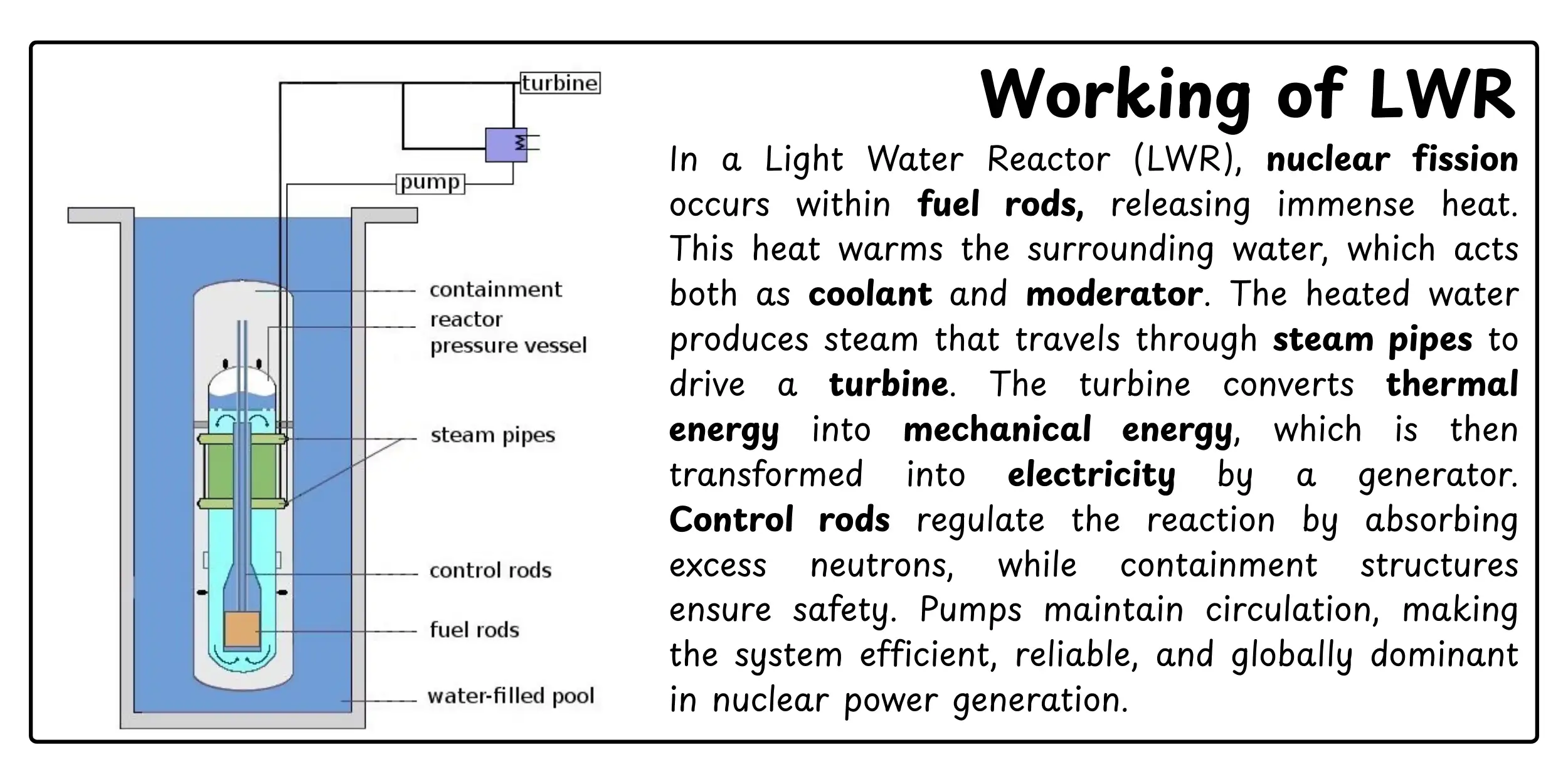 Work of LWR Light Water Reactors