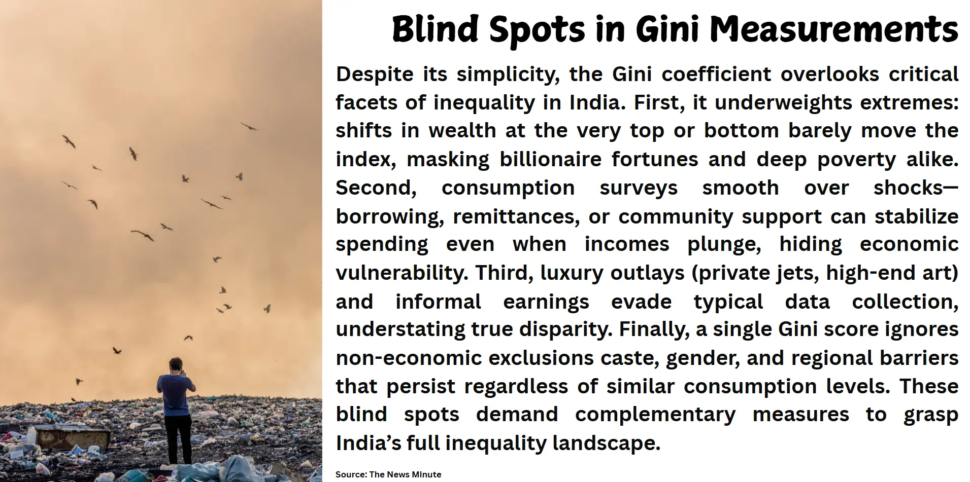 blind spots in gini measurement