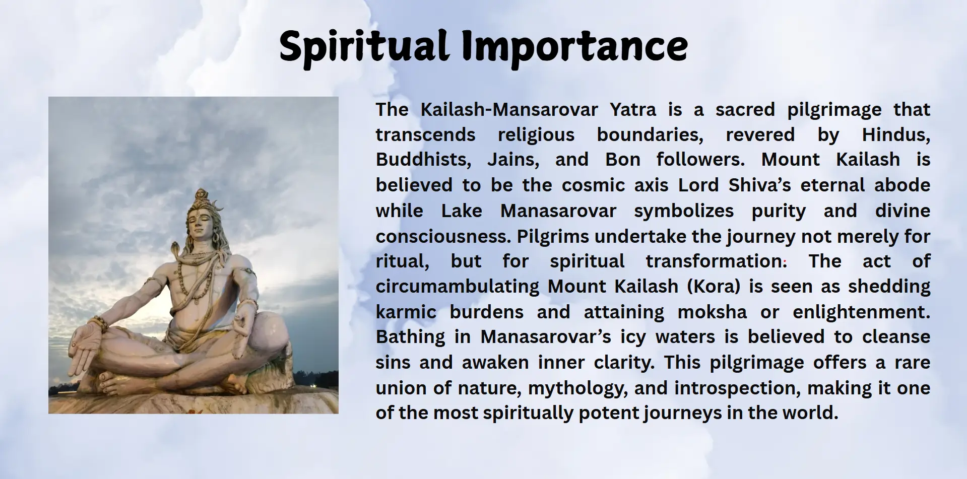 Spiritual importance
