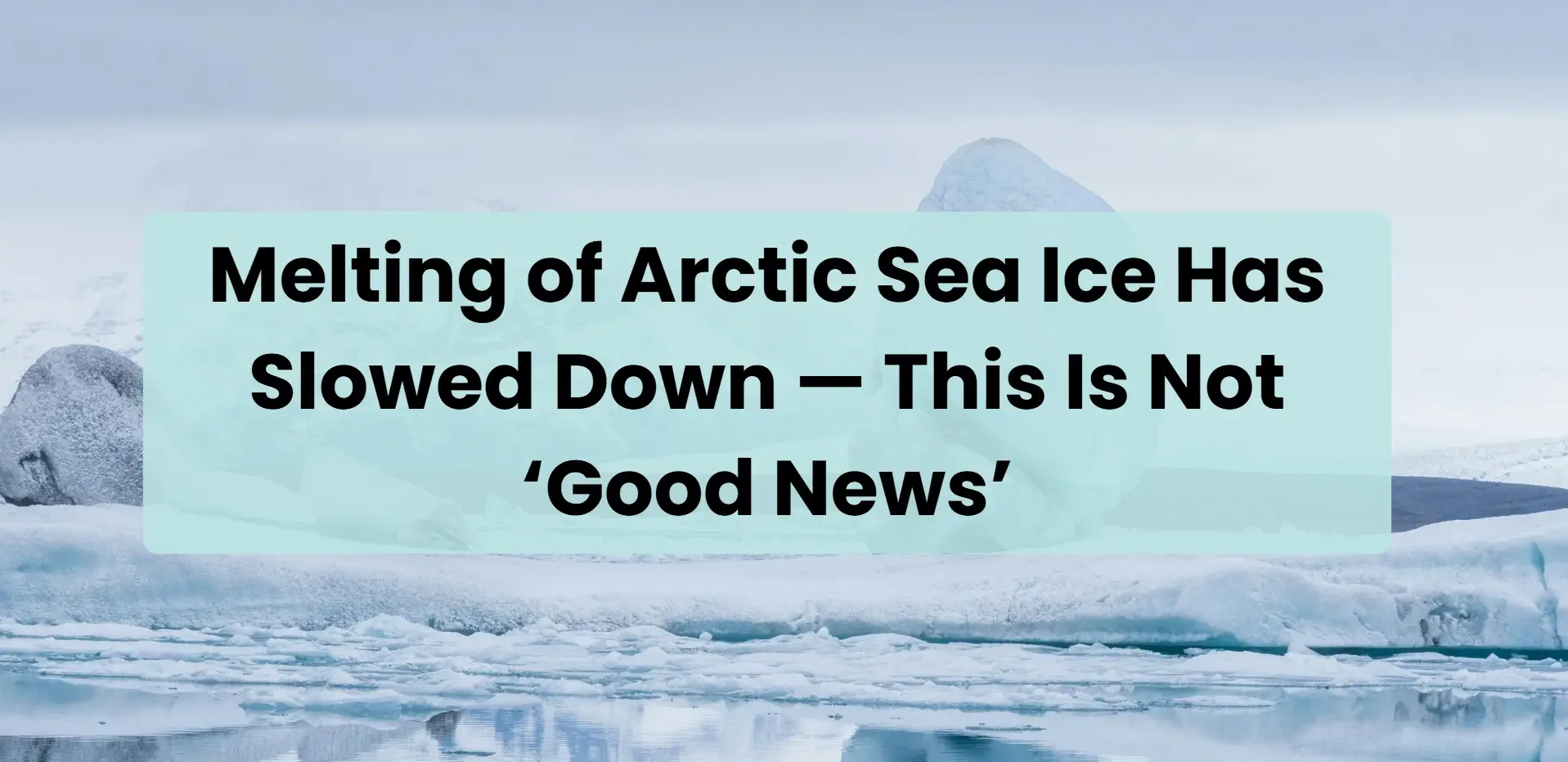 melting of arctic sea