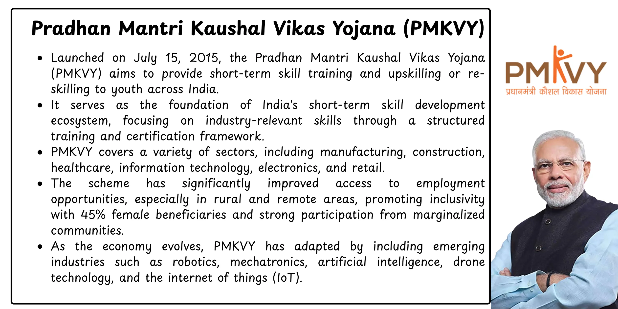 Pradhan Mantri Kaushal Vikas Yojana