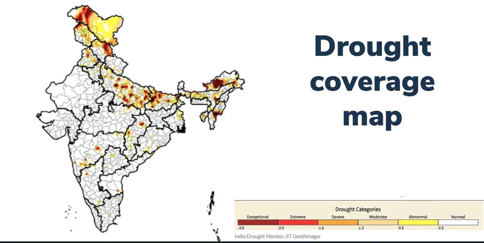 drought coverage map