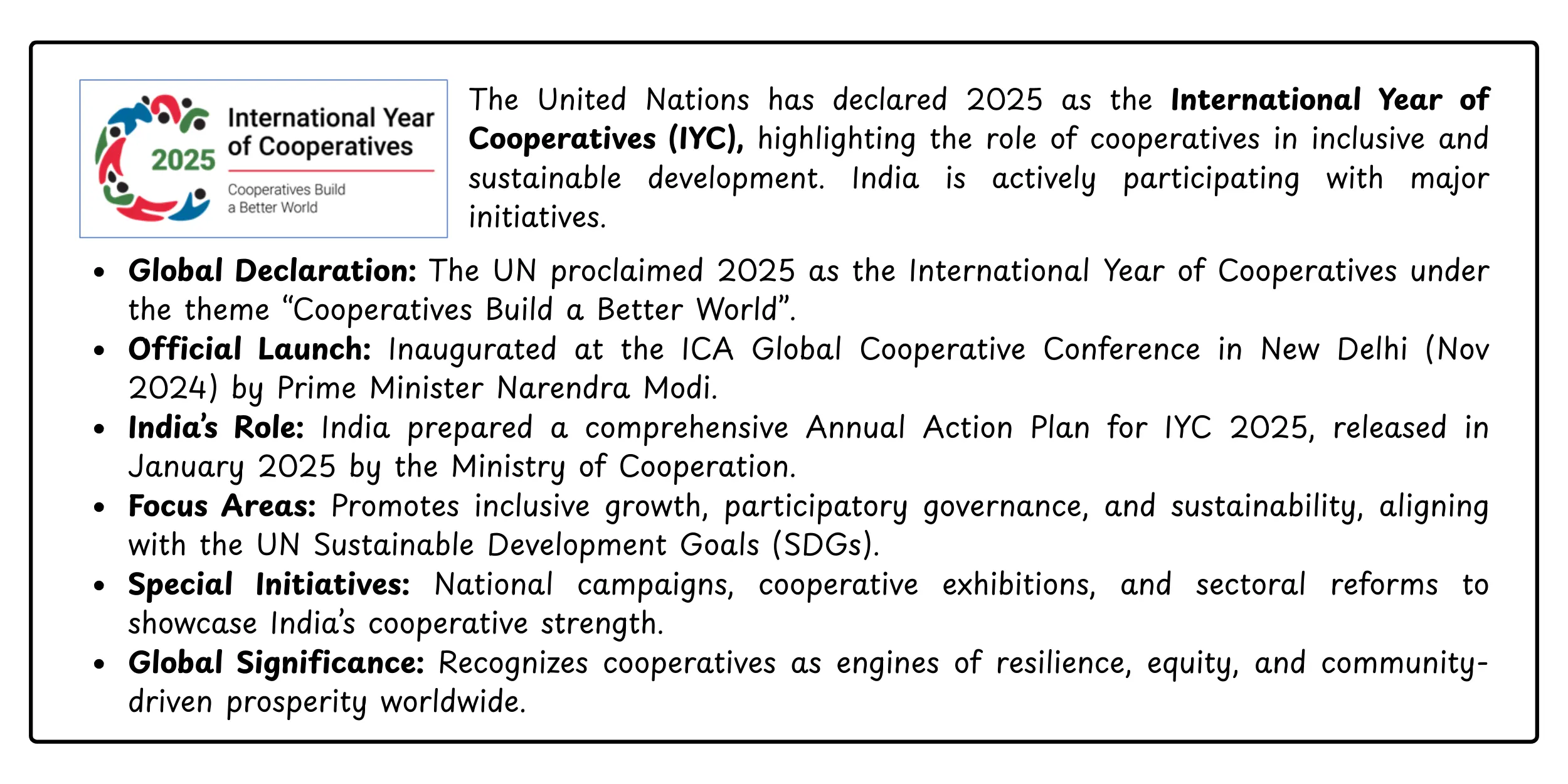 International Year Cooperative
