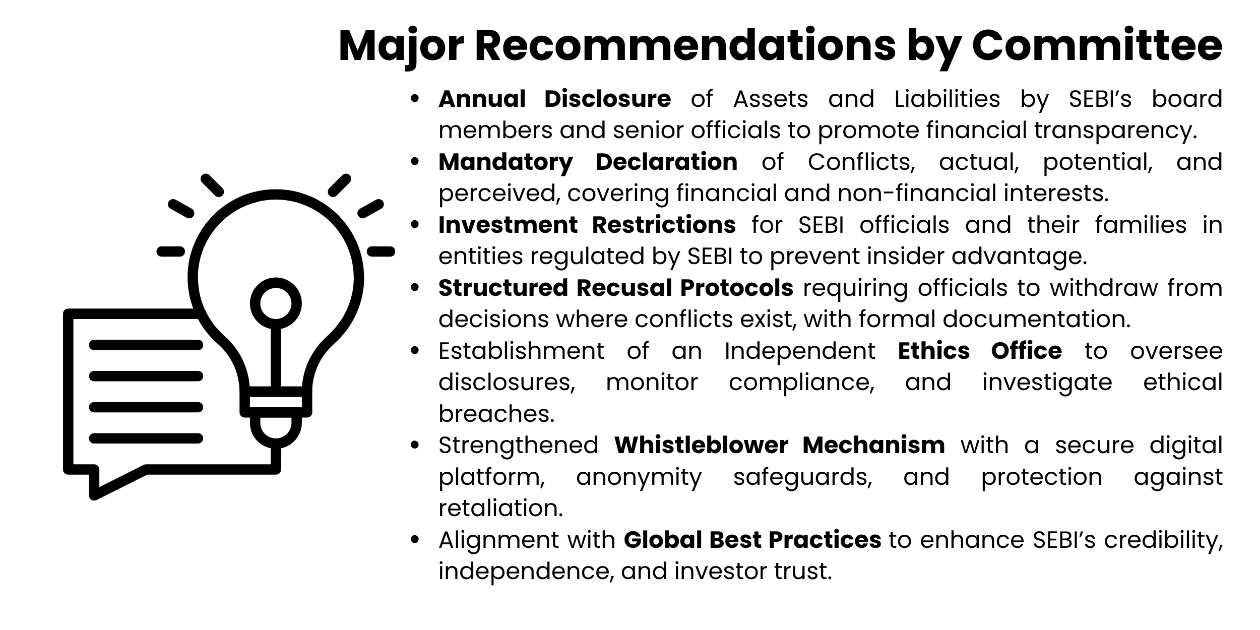 major-recommendation