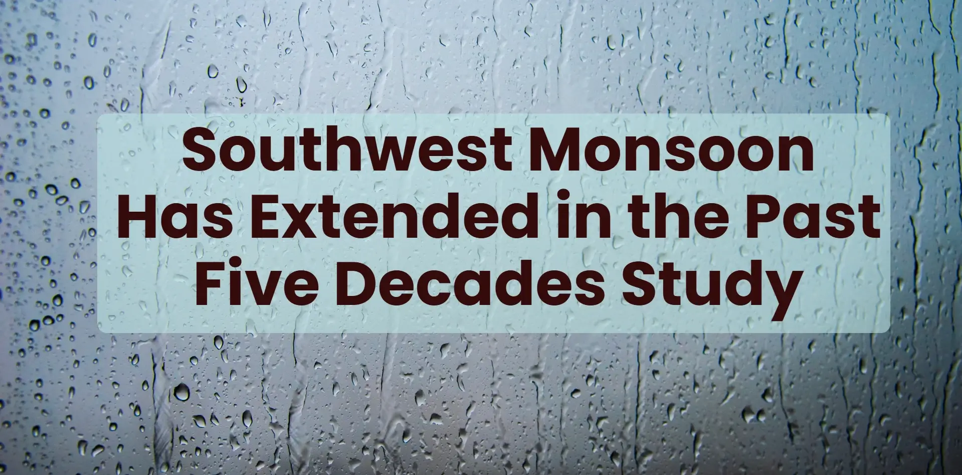 southwest monsoon