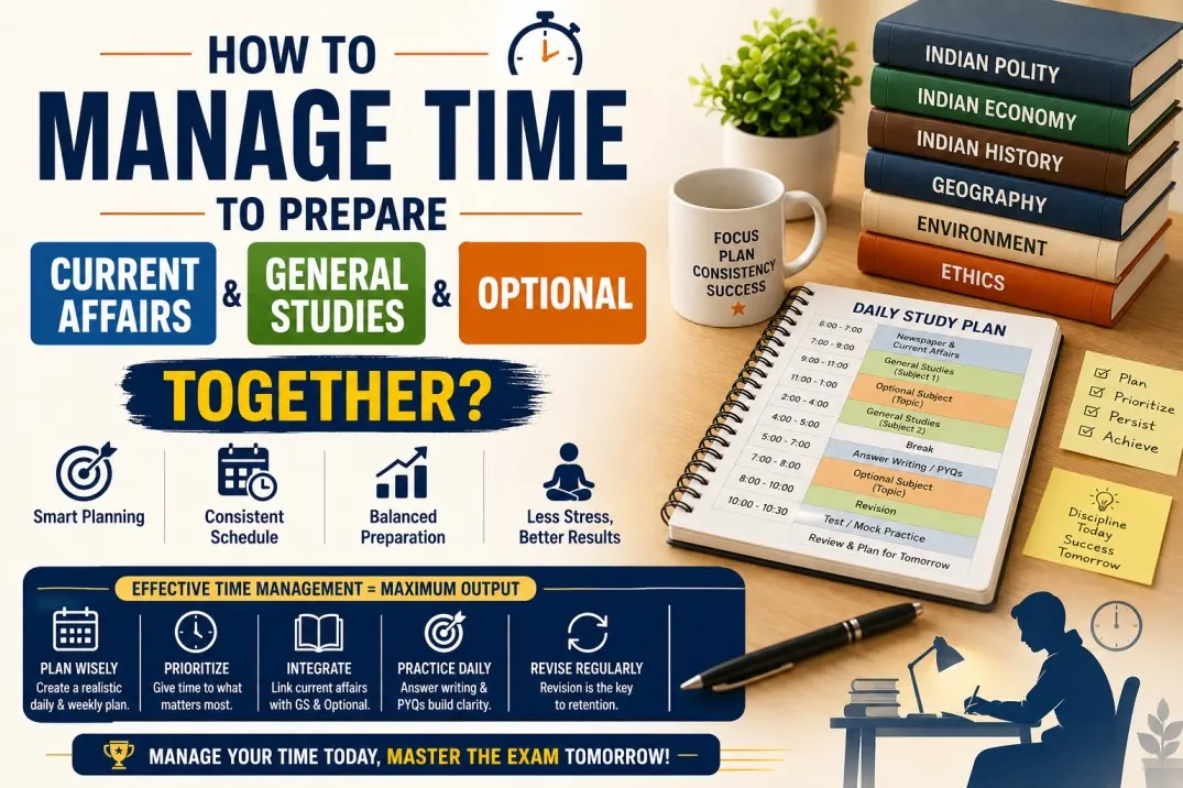 Time to Prepare Current Affairs, GS and Optional