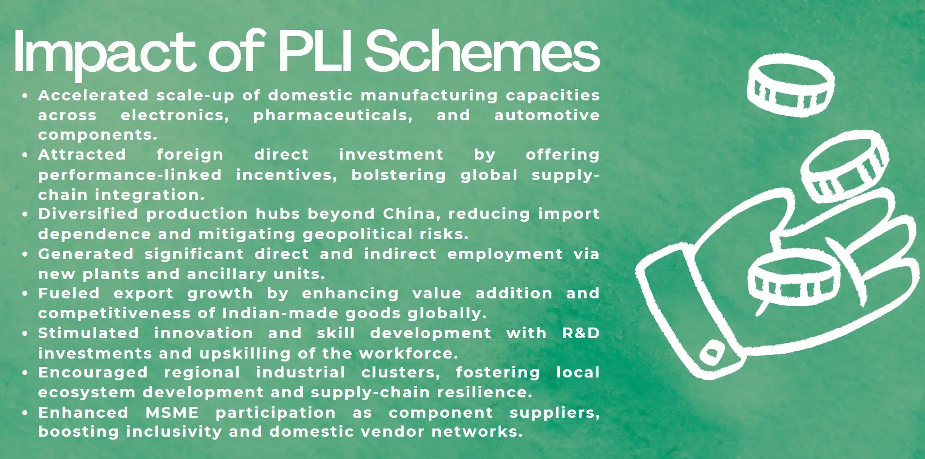 impact of pli schemes