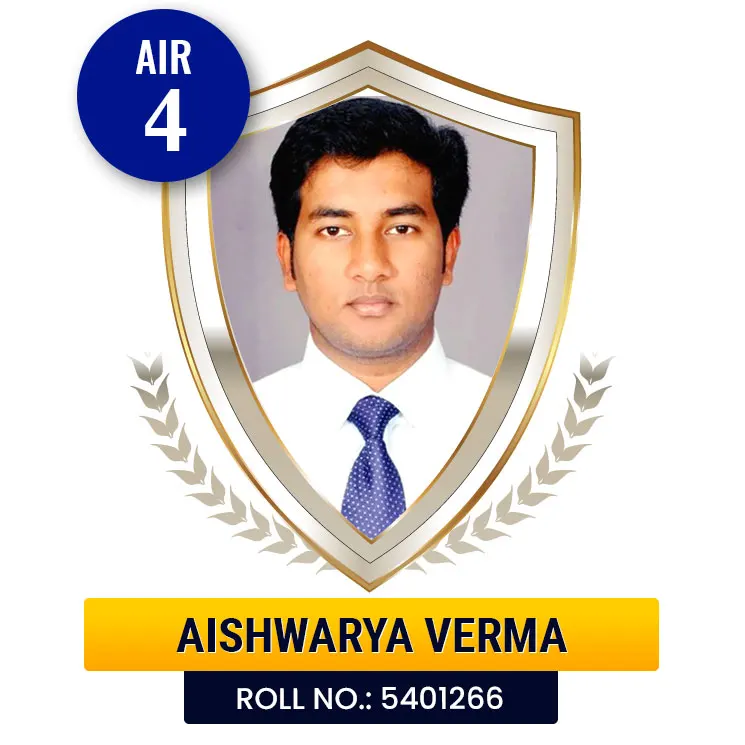 Aishwarya Verma 4th Rank