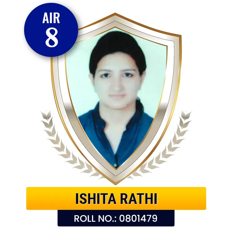 Ishita Rathi 8th Rank